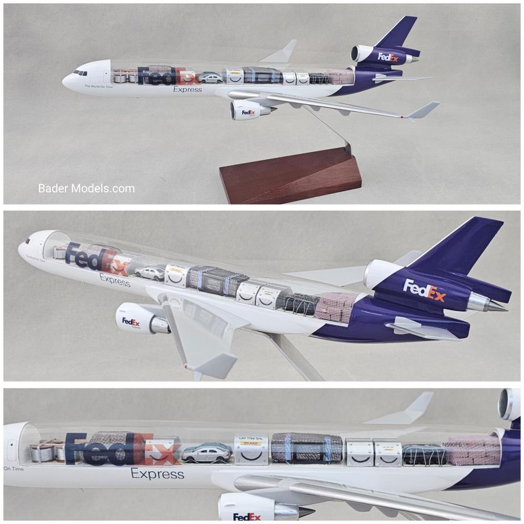 FedEx - MD-11F - (1:144) - 180° Clear Top